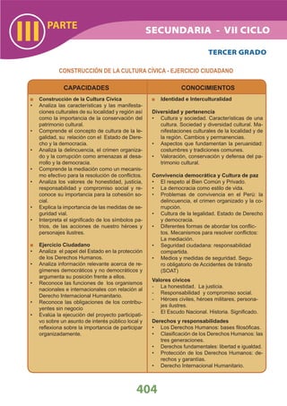 DiseñO Curricular Nacional 2009