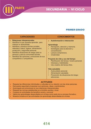 DiseñO Curricular Nacional 2009