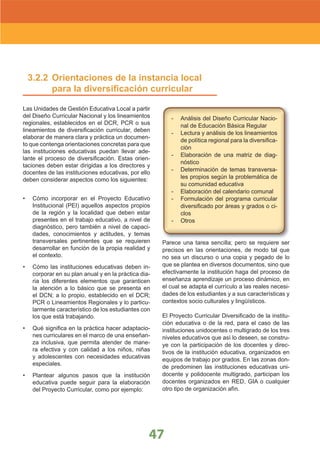 DiseñO Curricular Nacional 2009