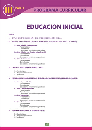 DiseñO Curricular Nacional 2009