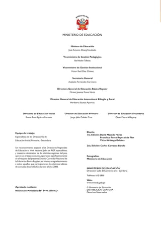 DiseñO Curricular Nacional 2009