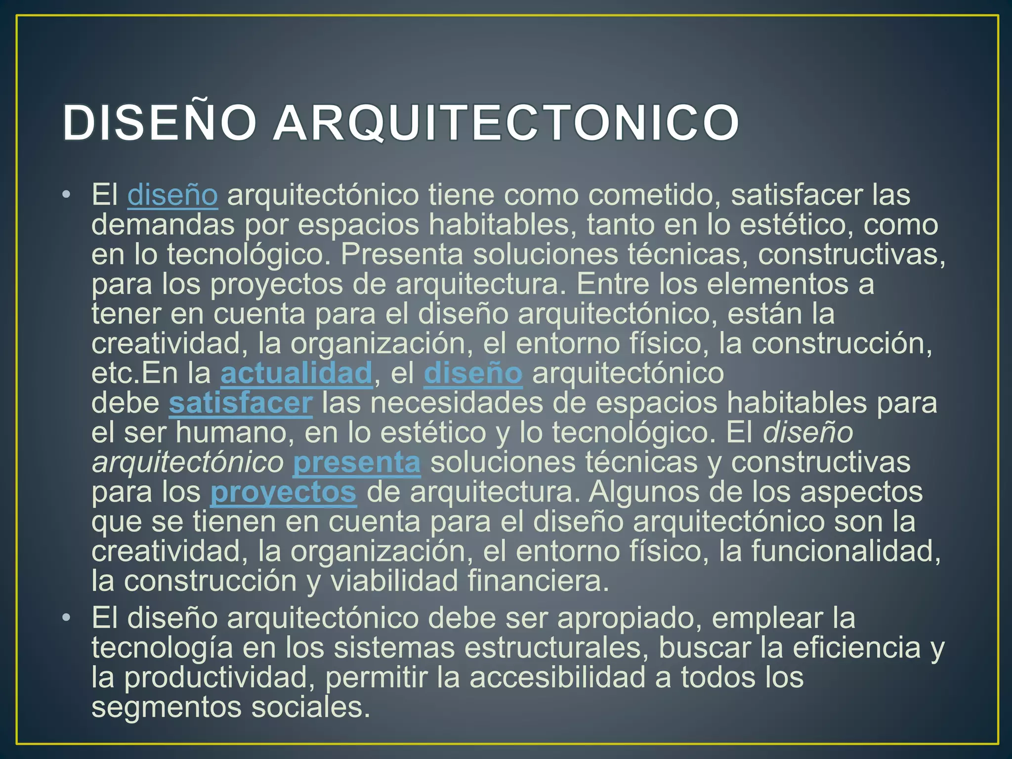 Diseño arquitectonico | PPT