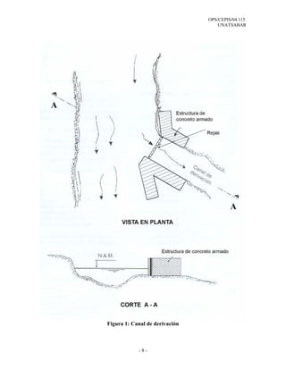 OPS/CEPIS/04.115
UNATSABAR
- 8 -
Figura 1: Canal de derivación
 