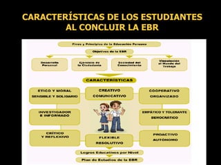 CARACTERÍSTICAS DE LOS ESTUDIANTES AL CONCLUIR LA EBR 