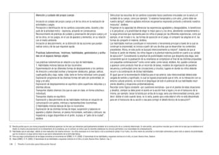 Atención y cuidado del propio cuerpo                                                                 Vehiculizar las escuchas de los cambios corporales hacia cuestiones vinculadas con la salud y el
                                                                                                                                         cuidado de su cuerpo, como por ejemplo: “si estamos transpirados y con calor, ¿cómo debe ser
                                    Iniciación al cuidado del propio cuerpo y el de los otros en la realización de                       nuestro abrigo?, estamos agitados entonces recuperamos respirando profundo y estirando nuestros
                                    actividades y juegos.                                                                                músculos”, etcétera.
                                    Percepción e identificación de los cambios corporales antes, durante y des-                          Progresar en la capacidad de diferenciar las experiencias agradables y desagradables, lo beneficioso
                                    pués de la actividad motriz - expresiva, actuando en consecuencia.                                   o lo perjudicial, y la posibilidad de elegir lo mejor para si y los otros, atendiendo constantemente a
                                    Reconocimiento de prácticas de cuidado y preservación del propio cuerpo y el                         la carga emocional que representa para los niños el pasaje por las diferentes experiencias, como por
                                    de los otros, en los juegos, en el uso de aparatos y elementos, en su relación                       ejemplo, el ser mirado o no, las formas de oposición en el juego, el compartir las alegrías en él, las
                                    con el medio ambiente.                                                                               formas de compartir el material, etcétera.
                                    Iniciación al descubrimiento, en la distinción de las acciones que puedan                            Las habilidades motrices constituyen el instrumento o herramienta principal a través de la cual se
                                    realizar solos y de las que requieran ayuda.                                                         construye la corporeidad, es incluso a partir del uso de ellas que se desarrollan los contenidos
                                                                                                                                         precedentes. Ahora, en este punto se buscará intencionalmente su mejora32, tratando de que al
                                    Practicas ludomotrices; ‘motrices; habilidades, gestoslexico y actitu-                               finalizar el Jardín de Infantes, los niños lleguen a la plenitud máxima posible en cuanto a su calidad
                                    des en el espacio tiempo objeto                                                                      de ejecución33. Considerando la amplitud de posibilidades motrices que despierta esta etapa, será
                                                                                                                                         conveniente que en la graduación de su enseñanza se complejicen al final de las distintas propuestas
                                    Las prácticas ludomotrices en relación a su tipo de habilidades: ,                                   con pequeñas combinaciones34 como correr-saltar, correr-lanzar, etcétera. Así, pueden comenzar
                                    1. Habilidades motoras básicas de tipo locomotivo                                                    a aparecer como producto final de un recorrido de tareas, modelos de organización de paulatina
                                    Experimentación de las diferentes formas de desplazamiento a los cambios                             secuencia y continuidad como las circulaciones y circuitos, lugares en donde los niños deberán
                                    de dirección y velocidad (sortear y transponer obstáculos, galopar, salticar,                        recurrir a la combinación de dichas habilidades.
                                    cuadrupedia alta y baja, reptar, rodar, tanto en forma individual como grupal).                      Al igual que en la recomendación didáctica para el eje anterior, esta intencionalidad deberá estar
                                    Exploración progresiva de las diversas formas del salto (en profundidad, en                          cargada de sentido y significado, lo cual se logrará propiciando que el niño, en la interacción con su
                                    largo y en alto).                                                                                    entorno cultural próximo, se inicie en el despliegue de todo el potencial de sus habilidades resol-
                                    Exploración de desplazamientos en equilibrio sobre superficies reducidas y a                         viendo desafíos y situaciones problematizadoras.
                                    distintas alturas.                                                                                   Recordar como lógica constante –por cuestiones evolutivas– que en el planteo de estas situaciones
                                    Transportar objetos diversos (los que se usan en clase, en forma colectiva e                         y desafíos, siempre se debe poner el acento en la acción final a lograr y no en el transcurso de la
                                    individual).                                                                                         misma, por ejemplo: lanzar la bolsita por arriba de la soga, sería una intencionalidad correcta, pero
                                    Transportar objetos en equilibrio.                                                                   decir: doblar el codo cuando lanza, no lo sería, puesto que a esta edad el niño no está descentrado
                                    Exploración y descubrimiento de las habilidades motrices en situación de                             para ver el transcurso de su acción o sea para corregir el detalle técnico de la ejecución35.
                                    comunicación con gestos, mímicas y representaciónes locomotivas.
                                    2.Habilidades motoras básicas de tipo no locomotivo
                                    Exploración de las distintas formas de trepar, suspensión y balanceo en
                                    aparatos y objetos diversos, en planos horizontales, verticales y oblicuos: las
                                    trepadoras y sogas disponibles en el jardín, la plaza, el “patio de la ciudad”,
                                    etcétera

32	 Resulta posible que en una misma propuesta de enseñanza aparezcan los tres ejes que interactúen participativamente alrededor de la construcción de un contenido determinado. En este sentido, será oportuno recordar que el orden de los ejes que se establece en el
    diseño no implica una prescripción en el ordenamiento de la enseñanza, por el contrario se invita a que los docentes establezcan los vínculos pertinentes a sus necesidades de contextualización.
33	 Habilidades que en esta etapa –debido al nivel madurativo del sistema nervioso– los niños alcanzaran en el nivel básico o de la coordinación global. A los 4 años, los niños vienen de consolidar su motricidad rudimentaria y abren todo un abanico de posibilidades
    que los iniciará en un largo camino hacia lo que será el afianzamiento de la motricidad básica.
34	 Para una mayor profundización de las etapas evolutivas se recomienda ver GÓMEZ, H. R. (2000): El Aprendizaje de las habilidades y esquemas motrices en el niño y el joven, Buenos Aires, Stadium.
35	 Véase GÓMEZ, H. R. (2000): El Aprendizaje de las habilidades y esquemas motrices en el niño y el joven, Buenos Aires, Stadium. Cap. 3.

136  |  Diseño Curricular para Educación Inicial
 