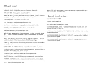 Bibliografía General


ANGULO, J. y BLANCO, N. (2000): Teoría y desarrollo del currículum, Málaga, Aljibe.                     WINNICOTT, D. (1993): “Las necesidades del niño y el papel de la madre en las primeras etapas”, en El
                                                                                                        niño y el mundo externo, Buenos Aires, Libris.
BIXIO, Cecilia (2001): Enseñar a aprender, Rosario, Homo Sapiens.

BLANCO, N. y ANGULO, J.: “Teoría y desarrollo del currículum”, en SALINAS, D. (comp.), La planifica-       Fuentes de desarrollo curricular:
ción de la enseñanza: ¿Técnica, sentido común o saber profesional, Málaga, Aljibe.
                                                                                                        Ley de Educación Nacional Nº 26206.
CAMILLONI, A. (2007): El saber didáctico, Buenos Aires, Paidós.
                                                                                                        Ley Federal de Educación Nº 24195.
COLL y cols. (1993): El constructivismo en el aula. Barcelona, Graó.
                                                                                                        Ley de Educación de la Provincia de Salta Nº 7546/08.
CONTRERAS, D. (1997): Cuadernos de pedagogía, Barcelona, Editorial CIISPRAXIS, S. A.
                                                                                                        MINISTERIO DE EDUCACIÓN, CIENCIA Y TECNOLOGÍA. PRESIDENCIA DE LA NACIÓN (2004 - 2007):
DAVINI, María Cristina (2008): Métodos de enseñanza, Buenos Aires, Santillana.                          Núcleos de Aprendizajes Prioritarios. NAP.
ERIKSON, E. (1983):Infancia y sociedad, Buenos Aires, Paidós.                                           MUNICIPALIDAD DE LA CIUDAD DE BUENOS AIRES, DIRECCIÓN DE CURRÍCULUM (1992): Los niños,
                                                                                                        los maestros y los números.
NÚÑEZ, V. (1999): “De la educación en el tiempo y sus tiempos”. En FIGERIO, G.; POGGI, M.; KORIN-
FELD, D. (comps.): Construyendo un saber sobre el interior de la escuela, Buenos Aires, Novedades       MINISTERIO DE EDUCACIÓN DE LA PROVINCIA DE SALTA (1997): Borrador para el Nivel Inicial. Diseño
Educativas.                                                                                             Curricular Jurisdiccional de Salta.
POZO, J. (1993): “Estrategias de aprendizaje”, en COLL, C.; PALACIOS, J y MARCHESi, A: Desarrollo       MINISTERIO DE EDUCACIÓN DE LA PROVINCIA DE SALTA (1997): Borrador para EGB 1 y 2. Diseño
psicológico y educación II. Psicología de la educación, Madrid, Alianza psicológica.                    Curricular Jurisdiccional de Salta.
SANJURJO, L. (2000): Los procesos de socialización profesional en las instituciones educativas, Rosa-
rio, Homo Sapiens.

SANTOS GUERRA, Miguel (2007): La Evaluación como aprendizaje, Buenos Aires, Bonum Nancea.

STENHAUSE, L (1985):”El profesor como tema de investigación y desarrollo”, Revista Educación, Nº: 27,
Buenos Aires, Ministerio de Educación, Ciencia y Tecnología.

STENHAUSE, L (1987): Investigación y desarrollo del currículum, Madrid, Morata

JONES, F.; PALINCSAR, A., et al. (1995): Estrategias para enseñar a aprender, Buenos Aires, Aique.

VYGOTSKY, L. S. (1979): El desarrollo de los procesos psicológicos superiores, Barcelona, Grijalbo.

150  |  Diseño Curricular para Educación Inicial
 