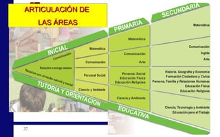 ARTICULACIÓN DE  LAS ÁREAS 