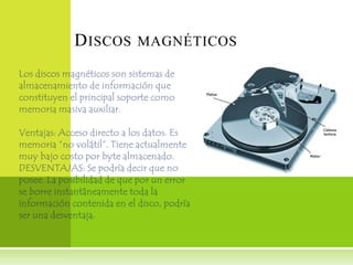 D ISCOS MAGNÉTICOS
 
