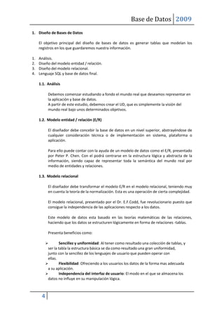 DiseñO De Base De Datos