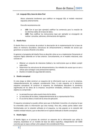 DiseñO De Base De Datos