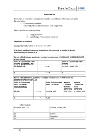 DiseñO De Base De Datos