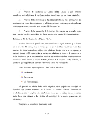 Diseño de componentes. | DOCX