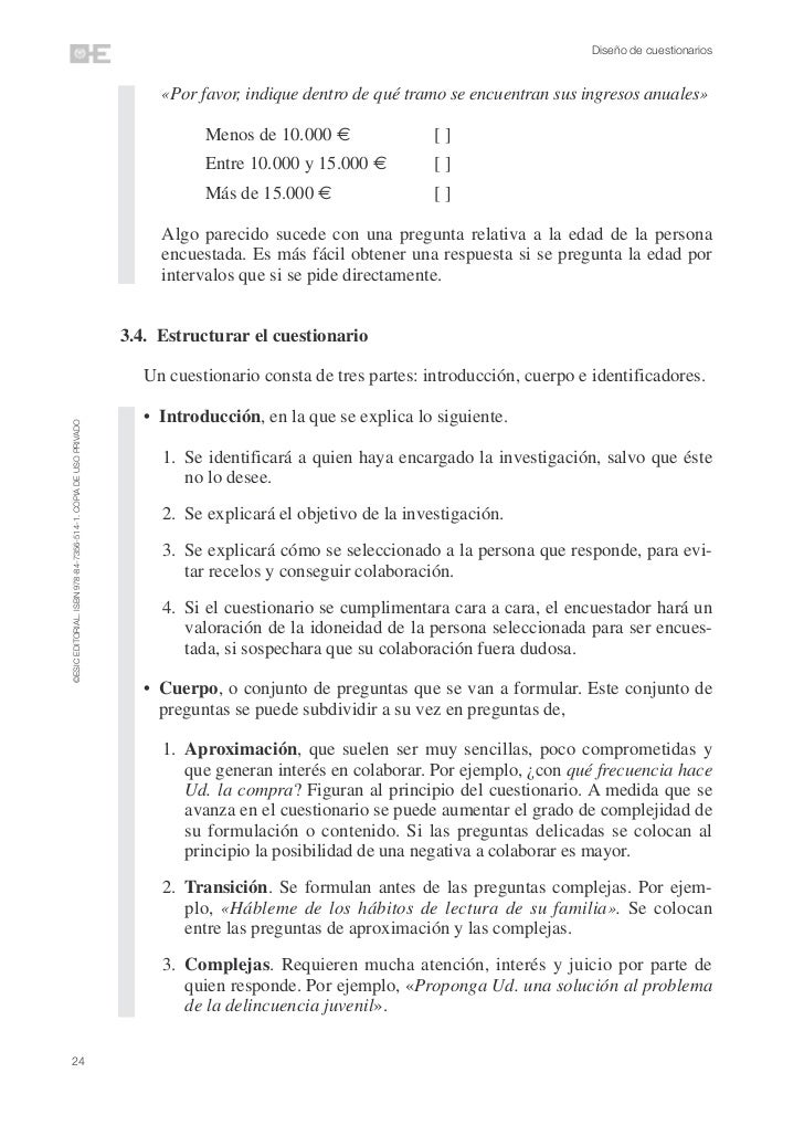 Diseño de cuestionarios