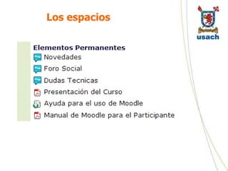 Los espacios
 