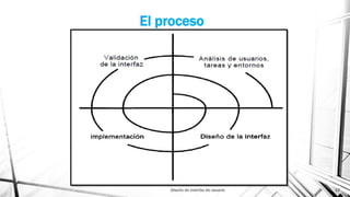 El proceso
Diseño de interfaz de usuario 13
 