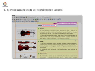 El enlace quedaría creado y el resultado sería el siguiente: