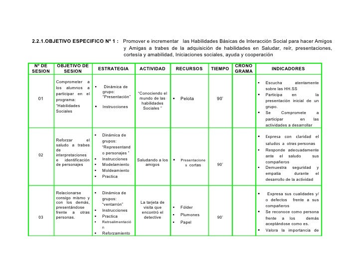 Que Es Un Programa De Intervencion