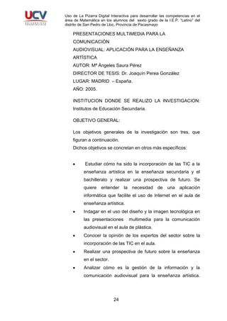 PROYECTO DE TESIS EN EDUCACION