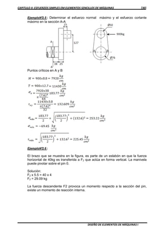 DISEÑO DE ELEMENTOS DE MAQUINAS Ingeniería Mecánica. | PDF