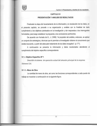 Diseño de plan de mejora de almacenamiento