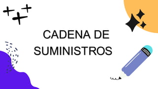 CADENA DE
SUMINISTROS
 