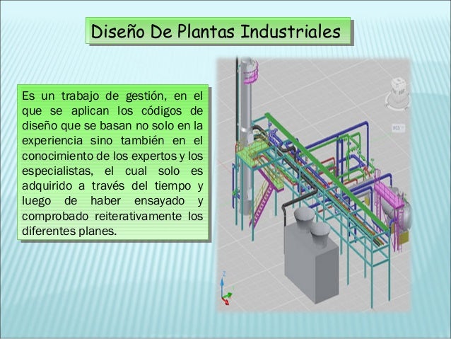 Resultado de imagen para diseño y gestion de `plantas industriales recomendaciones