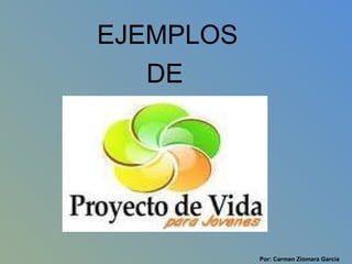EJEMPLOS DE Por: Carmen Ziomara García  