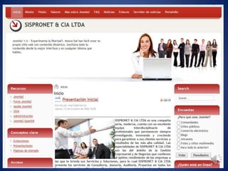 Portafolio de Servicios Web - Sispronet & Cia Ltda