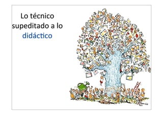 Lo  técnico  
supeditado  a  lo  
didác:co

5

 