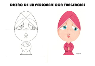 DISEÑO DE UN PERSONAJE CON TANGENCIAS Cristina B