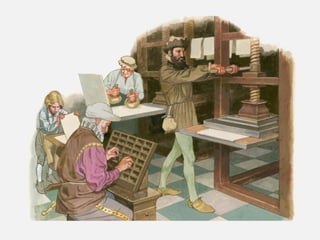 ¿QUIEN FUE EL CREADOR DE LA IMPRENTA?
El inventor de la imprenta fue JOHANNES GUTENBERG, su
creación empezó a funcionar en el siglo XV, aún cuando
podemos señalar, que los chinos ya habían creado el concepto
esencial de la imprenta de tipos móviles, Gutenberg fue quien
la perfeccionó y logró la producción industrial a gran escala de
textos.
 