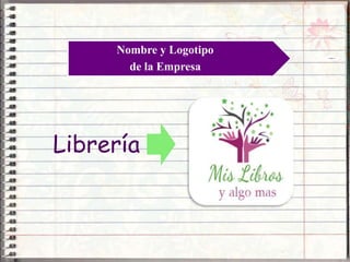 Librería
Nombre y Logotipo
de la Empresa
 