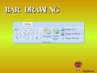 BAR DRAWING Siguiente 