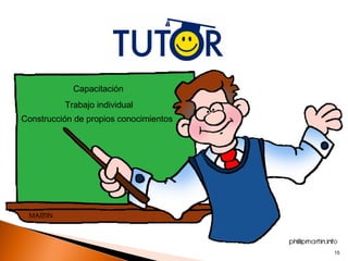 Capacitación
          Trabajo individual
Construcción de propios conocimientos




                                        15
 