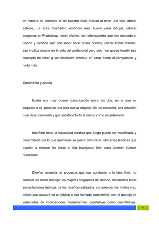 Diseo, Mas Que Creatividad