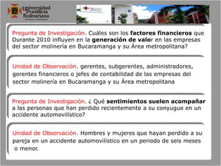 Plan de acción del investigador para alcanzar los objetivos propuestos.