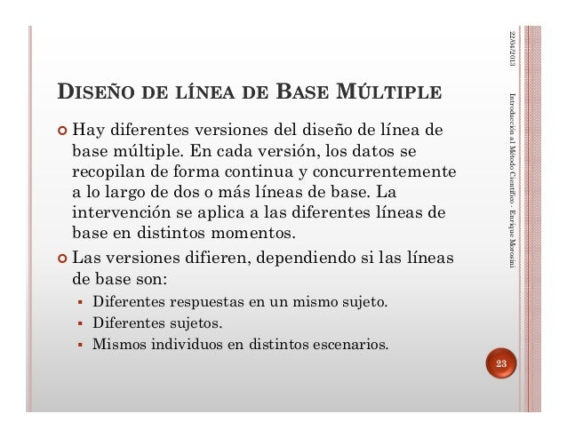 Diseño n = 1 uca