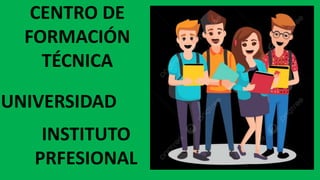 UNIVERSIDAD
CENTRO DE
FORMACIÓN
TÉCNICA
INSTITUTO
PRFESIONAL
 