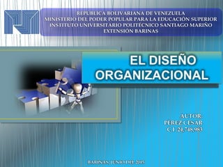 REPÚBLICA BOLIVARIANA DE VENEZUELA
MINISTERIO DEL PODER POPULAR PARA LA EDUCACIÓN SUPERIOR
INSTITUTO UNIVERSITARIO POLITÉCNICO SANTIAGO MARIÑO
EXTENSIÓN BARINAS
AUTOR:
PÉREZ CESAR
C.I :24,748,983
BARINAS, JUNIO DEL 2015
 