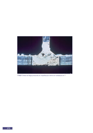 370
T14c9 Grieta de fatiga producida en imperfección interna en soldadura en T
 