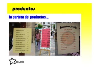 productos
la cartera de productos …
 