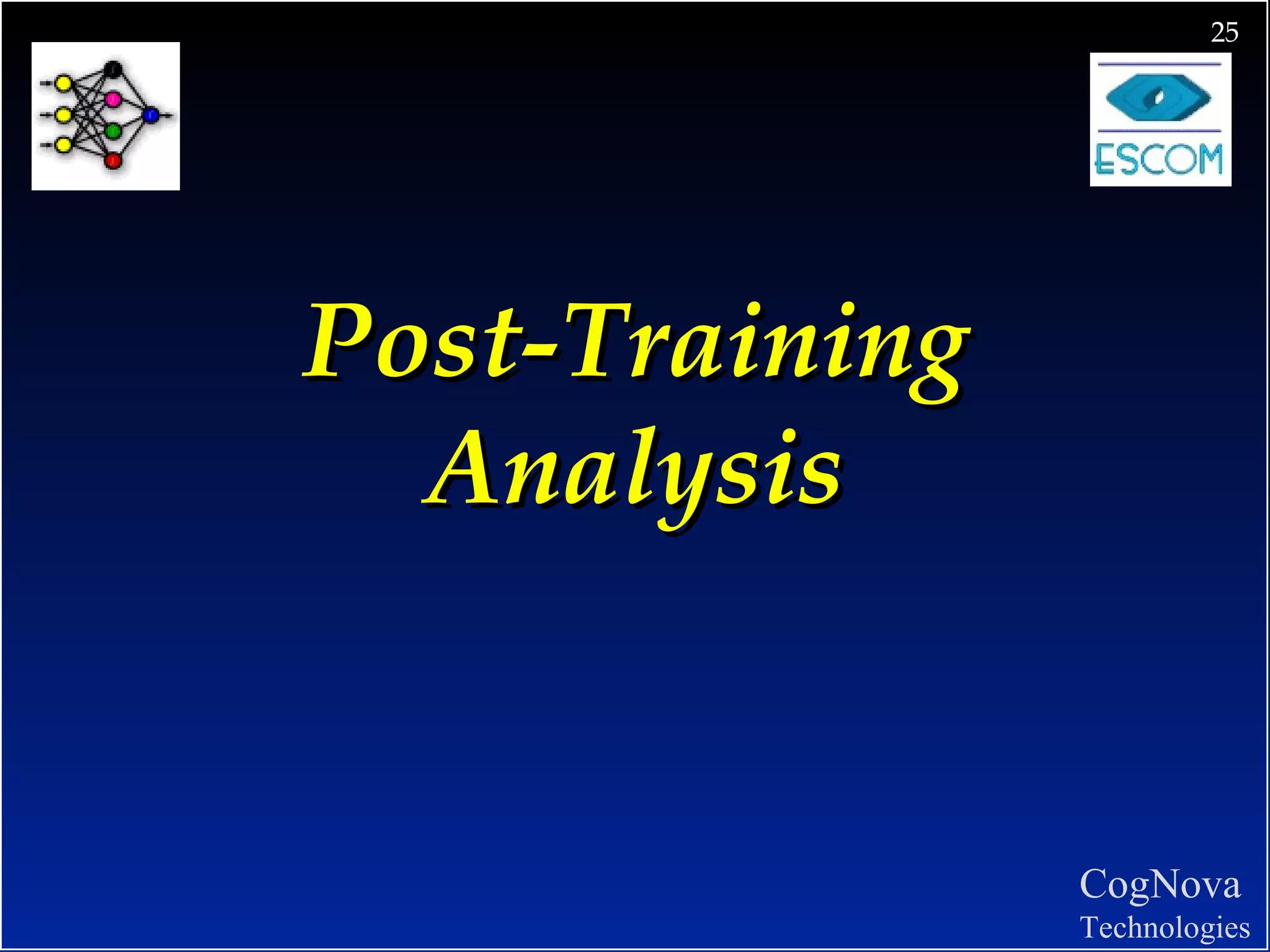 Post-Training Analysis 