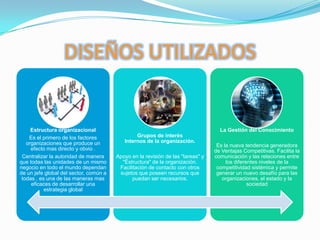 DISEÑOS UTILIZADOS