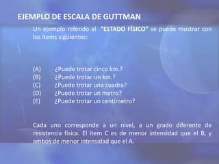 Escala de Guttman y Diseños experimentales de Salomón y Factorial | PPTX