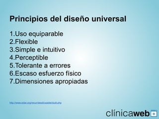 Diseño universal: Más que accesible y usable. | PDF