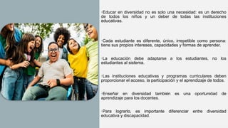 Diseño Universal del Aprendizaje (DUA): Inclusión y Diversidad en la ...