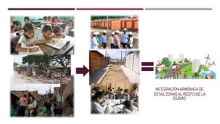 INTEGRACIÓN ARMÓNICA DE
ESTAS ZONAS AL RESTO DE LA
CIUDAD
 