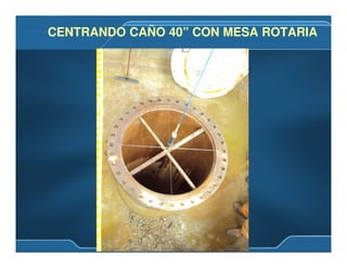 CENTRANDO CAÑO 40” CON MESA ROTARIACENTRANDO CAÑO 40” CON MESA ROTARIA
 