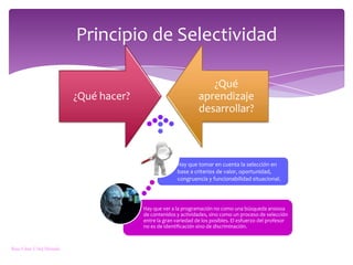 Principio de SelectividadRosa Elena Vélez Miranda