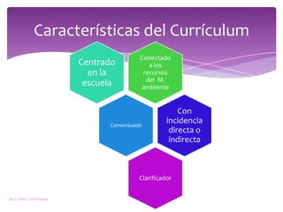 Características del CurrículumRosa Elena Vélez Miranda